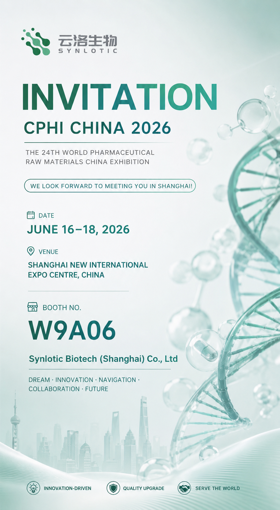 Pripojte sa k Synlotic Biotech na CPHI China 2026
